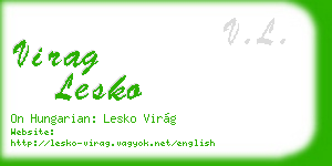 virag lesko business card